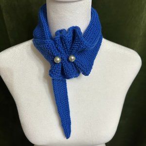 Basic Knitted Scarf Neck Tie Handmade Small Scarf Luxurious